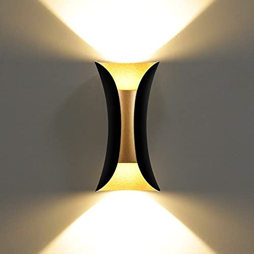 KAWELL 10W Kreativ Modern Wandleuchte LED Wandlampe LED Wandbeleuchtung | Wasserdicht IP65, Aluminium, Innen Außen, für Badezimmer Schlafzimmer Treppen Eingang Flur Korridor Wohnzimmer