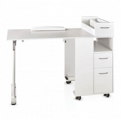 Tavolo Manicure Moderno per Estetiste Richiudibile per Estetista 110x45x76 cm(800.335)