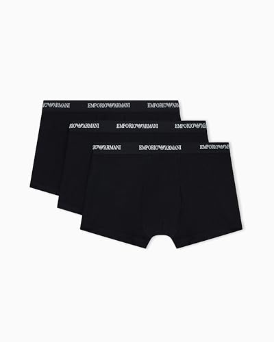 EMPORIO ARMANI Man's Core Logoband 3-Pack Trunk, Black, M