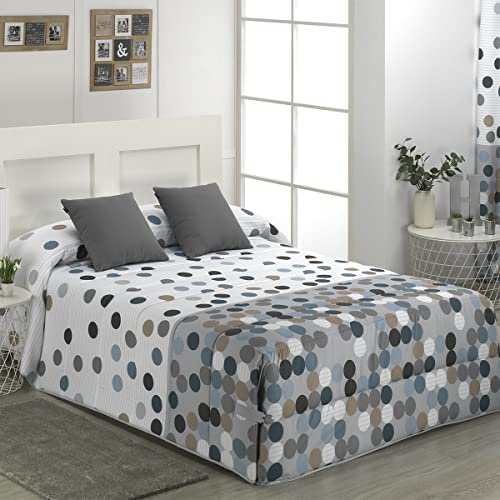 Lanovenanube Edredón Conforter Vilma Cama 90 Gris 250 g/m² Microfibra