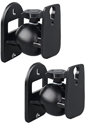 luckxuan Boxenständer Lautsprecher-Wandhalterung, Surround-Sound-Wandhalterung, universell drehbare kleine Lautsprecheraufhängung, 1 Paar