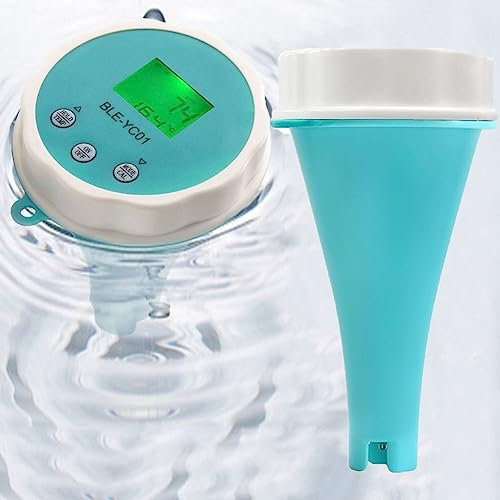 VIOLK Testeur d'eau 6 en 1, analyseur de qualité de l'eau de Spa de Piscine avec sonde de Test numérique, température PH CL EC TDS ORP for Piscine, Aquarium, Laboratoire