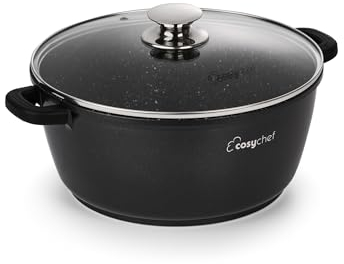 cosy chef Leia Set di Pentole 16 cm - Set di pentole da 2 pezzi con coperchio in vetro e rivestimento antiaderente - Adatto a tutti i tipi di piani di cottura, compresa l'induzione - Senza PFOA