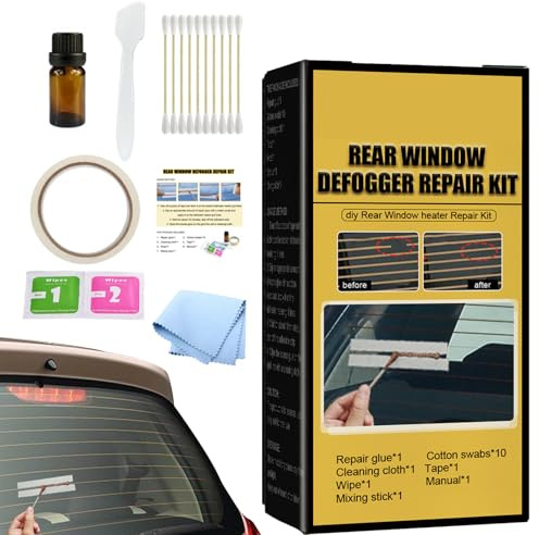 Dubbulon Kit De Réparation Dégivrage - Désembueur Lunette Arrière | Kit De Réparation De Grille De Fenêtre De Dégivreur | Kit De Réparation De Lunette Arrière, Kit Réparation Puce Lunette Arrière
