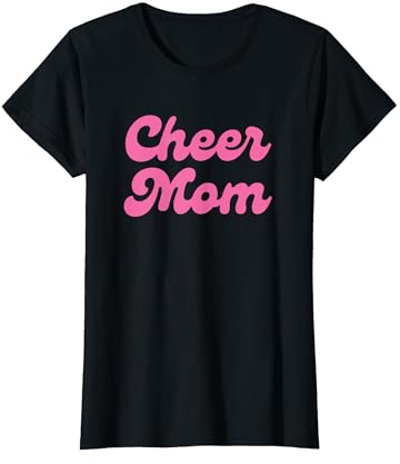 Cheer Mom Pink Cheerleading T-Shirt
