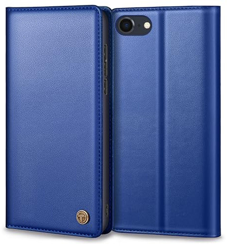 Thorhülle Handyhülle für iPhone SE 2022/2020 Hülle, Premium Lederhülle Schutzhülle Tasche für iPhone SE/8/7 Hülle Wallet Kartenfach Standfunktion Flip Case für iPhone SE Klappbar, Royalblau