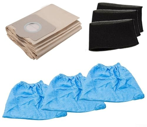 Replacement Parts For Wet & Vacuum Cleaners Spare Parts for TC-VC 1820 TC-VC 1820 SA TC-VC 1815 Models Includes 5 Dust Bags 3 Foam Filters 3 Cloth Covers
