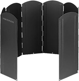 Lnhgh Windschutz Für Campingkocher, Tragbar Outdoor Camping Gaskocher Windschutzscheibe, Ultraleichter Outdoor-Kocher-Windschutz Für Camping-Picknick, Rucksackreisen, Kochen