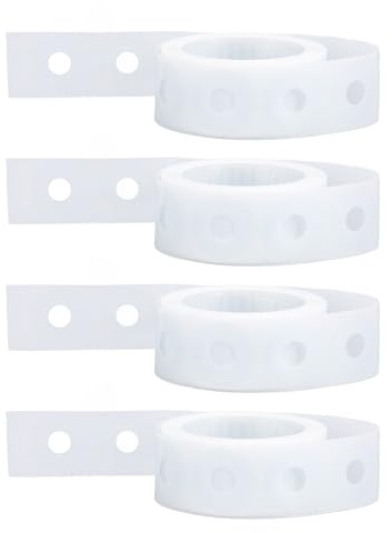 HWGING 4 Box-Verstärkungsetiketten, Transparent, Selbstklebend, Lose Blätter, Papier, Gelochte Seiten, Schutzaufkleber, Schulbedarf