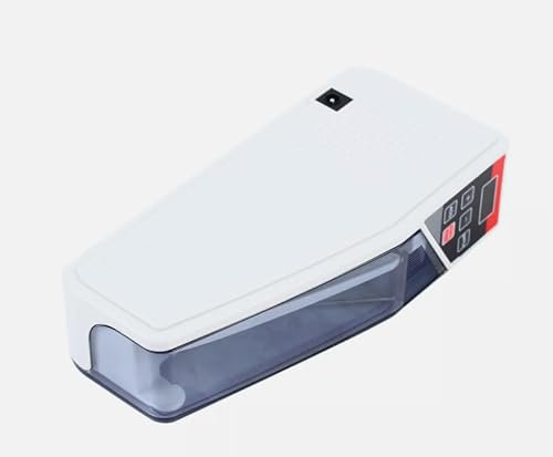 Banknotenzähler Tragbarer Geldzähler Geldzählmaschine Geldscheinzähler LED Display für den Einsatz in Banken Geschäften 19 * 5 * 9CM