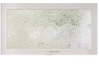 Ventanas Batientes Ventana Rectangular Para Casa, Ventana Corrediza Con Marco De Metal Ventilado De Repuesto, Ventana De Vidrio Templado Giratoria De 360° Para Sótano, Garaje Y Baño(White,80x30 cm/31.