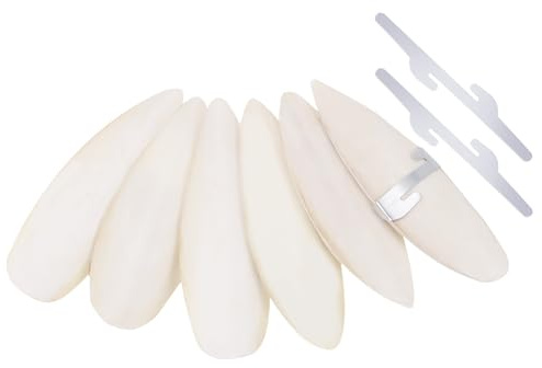 Partideal 6er Sepiaschalen 10-12cm mit Halter für Schildkröten & Vögel | Geeignet für Schildkröten, Bartagamen, Vögel & Schnecken.natürliche Kalziumquelle für gesunde Knochen & Panzer
