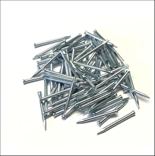 TECK Stahlnägel Stahlstifte Sockelleistenstifte 1,5 x 20 mm, Flachkopf, 1000 Stück, verzinkt | extra stark für Mauerwerk, Beton und Ziegel | in umweltfreundlicher Stülpschachtel