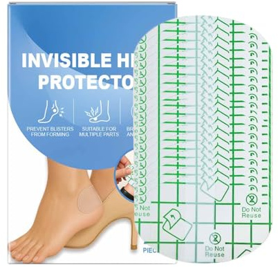 Cerotti per il tallone per la prevenzione delle vesciche | Cuscinetti impermeabili per la cura e la prevenzione | Strisce anti-sfregamento delicate sulla pelle per lavoro, libero e famiglia