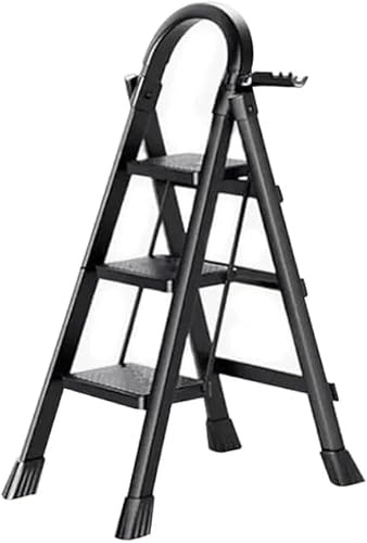 Escabeau 3 Marches Pliant,Marchepieds escamotables,Échelle en Aluminium,Marche Pied Pliable Antidérapantes,Escabeau Escamotable Légères,pour la Maison et Bureau Charge 151 kg