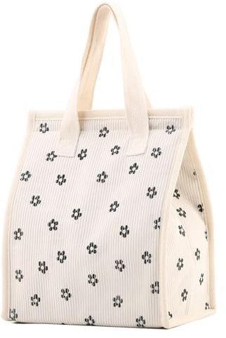 EDLMKM Lunch Bag for Women, Insulated Lunch Bag for Adults Kid, Waterproof Cool Bag, Lunch Box Tote, Large Capacity, Ladies Lunch Bags for Work School Picnic Travel Beach Gifts for Women