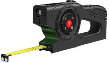 Medidor de Distancia láser/Reloj con Pantalla Digital 3 en 1, Cinta métrica, Regla medición Inteligente, telémetro(100m)
