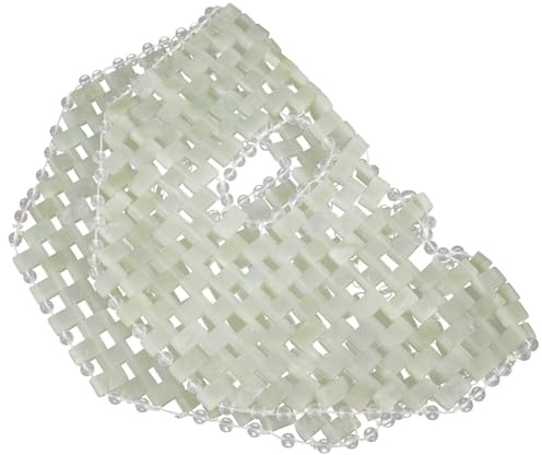 Masque de Jade pour Femmes, Soin du Visage Apaisant, Usage à Domicile | Accessoire Head Spa, Pierre de Jade, à Refroidir ou Chauffer, Aide au Confort des Yeux, Présent pour Amies