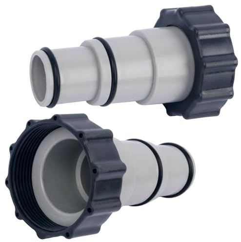 Poolschlauch Adapter, Pool Schlauchadapter Pool Adapter A und Type B für Intex Pools, Austauschbare Schlauchadapter für Pumpe, für Ø 32 und 38 mm Pools-Schlauch