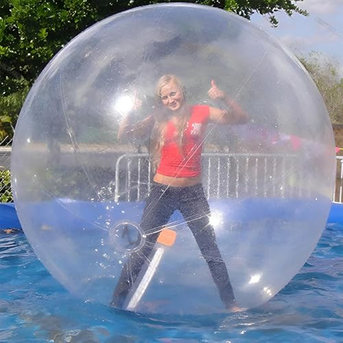 Bola inflable para hámster, bola transparente Zorb para caminar en el agua y divertirse, perfecta para actividades en la piscina y el lago