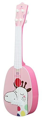 Chiyyak Giocattolo per Bambini Chitarra Ukulele Costruzione Affidabile Giocattolo Musicale Dalle Prestazioni Eccellenti, per i Bambini, Plastica 14,17 X 4,53 Pollici (Tipo 3)