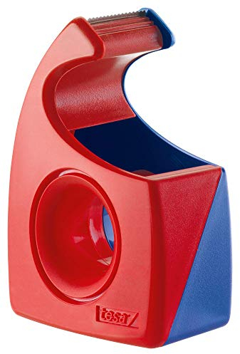 Tesa Tesafilm Abroller (Wellenmesser, bis Rollenbreite 19 mm, rot/blau) 57443-00001-01