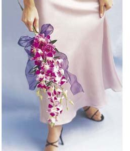 Classic Lavender Orchid Bridesmaid Bouquet