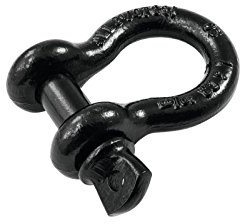 SAFETEX Schäkel 16mm schwarz mit Schraubbolzen