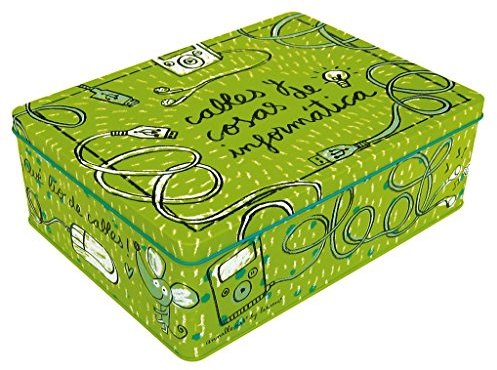 Laroom Caja metálica, Metal, Verde