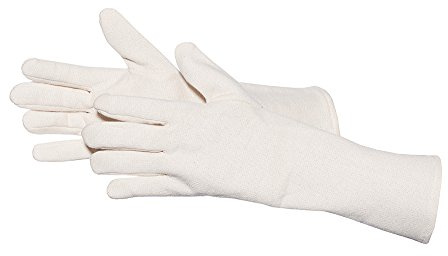 Jah Baumwoll-Jersey-Handschuh schwer (weiß) – wärmend & waschbar – für Lager, Transport & Winterarbeiten