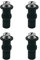Fixation Abattant WC Vis 2 Paire Charnières Toilette Extensible Caoutchouc Vis Écrous Rondelle de Réglage