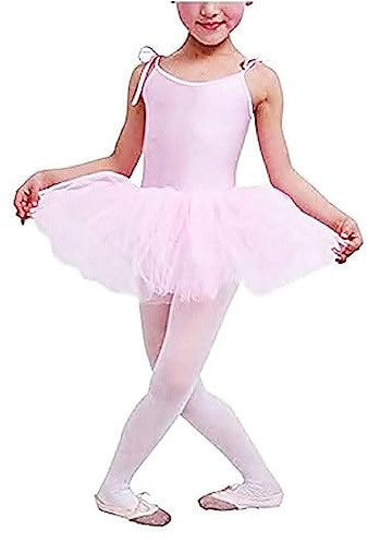 Tutu Danza Classica Bambina Rosa Body Ballerina Balletto Gonna Tulle 3 Fili Tg 150 Bretelle Regolabili Idea Regalo Festa Eleganza