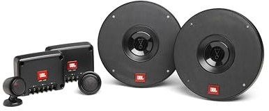 JBL Club 602CTP 6.5 Inch 160mm Component Car Speaker System 210W Peak Power 2 Way Auto Audio Set with Plus One Woofer Cone and Edge Driven Silk Dome Tweeters Pair