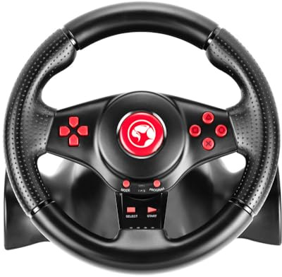 MARVO Volante de carreras con cable USB GT-903 para PS4, PS3, Xbox One, Xbox 360, Switch, Android, PC