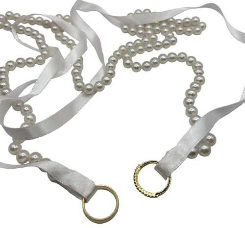 ErYa Elegante nastro di fidanzamento, anello con perle – Nisan Kurdelesi, Söz Yüzük, Incili Kurdelesi fidanzamento, matrimonio, matrimonio, ufficio del registro, Personalizzabile, Plastica, Perlaine