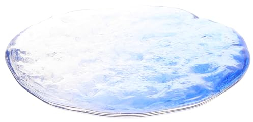 LIFKOME Runder Schmuckteller Aus Glas Transparente Schmuckschale Mit Einzigartigem Design Dekorativer Ringhalter Für Armbänder Und Ringe Praktisch Und Elegant Für Frauen Und Mädchen