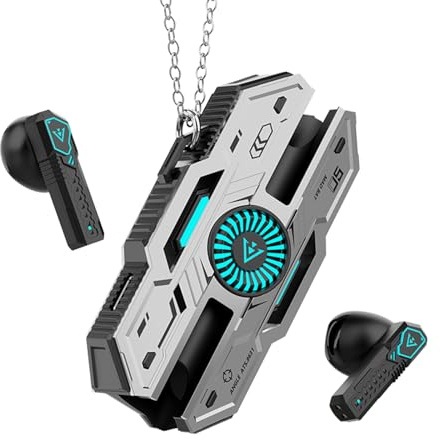 In Ear Gaming Kopfhörer kabellos Bluetooth Wireless Earbuds Headset mit Mikrofon Gaming mit Extrem Niedriger Latenz im Spiel Musik Dual-Modus im Ohr Headset mit Mikrofon LED Anzeige mit Ladecase