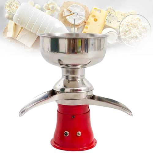 LFfwynog Cream Centrifugal Separator Electric, 100L/h Output Cream Centrifugal Separator, 304 Stainless Steel Milk Skimmer with 5L Bowl Capacity, 10500 RPM Rotation Speed Cream Separator