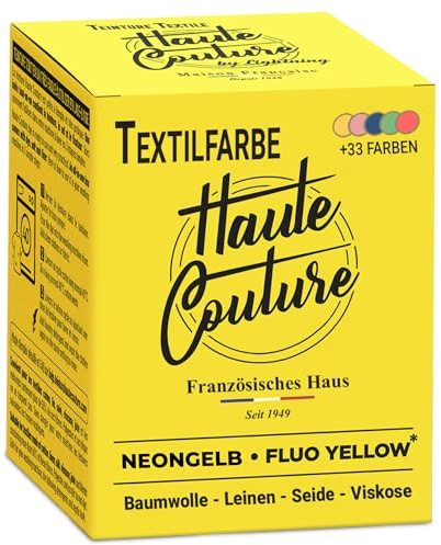 Haute Couture - Teinture Textile Tout-en-Un - Jaune Fluo - 350g