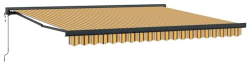 vidaXL Toldo retráctil Multicolor 400 x 300 x 165 cm Tela y Metal
