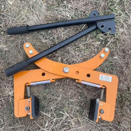 Paving Slab Lifter High-Strength Steel Paver Lifting Clamp, Heavy Duty Stone Slab Lifter Clamp for Concrete Block, Dual Handle Lifting Tool for Construction Use(M-Opening 6-24cm (2 3/8-9 1/2))