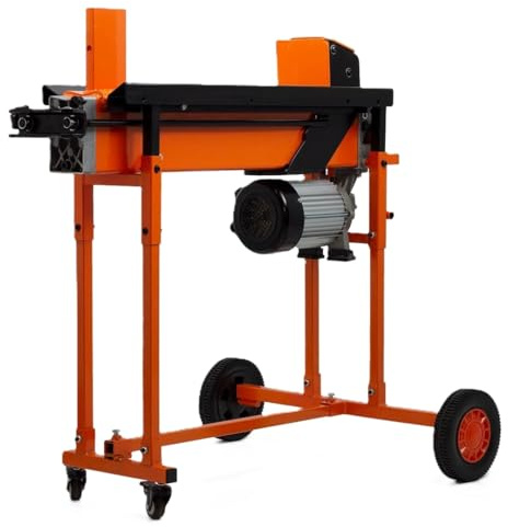 FMX4-PRO-TW Fendeuse à bûches électrique 8 tonnes avec support chariot - 2 vitesses Ram, lame Duocut, garde de sécurité - Huile hydraulique pré-remplie - Fente 150 bûches/heure