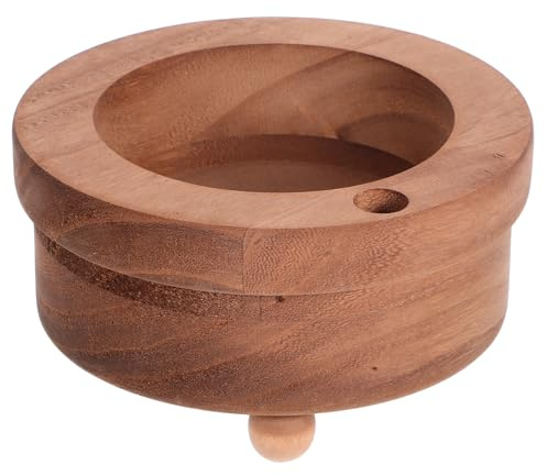 FONDOTIN Portavasos de Madera Tazas de café Madera portavasos para encimera dispensador de Tazas de café para estantes Marrón