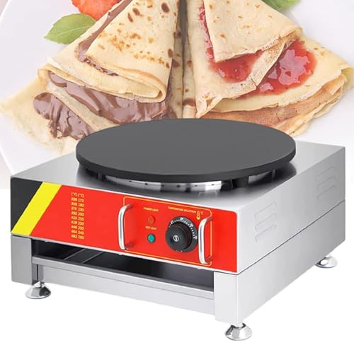 Kccjjrg 110v,Crêpière Électrique De 16 Pouces, Crêpière Ronde, Poêle À Crêpes/Machine À Crêpes