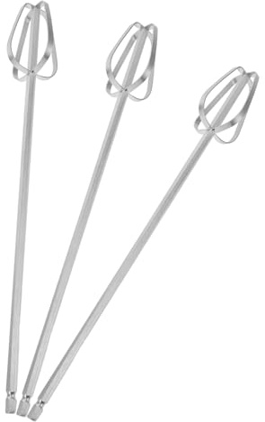 LALADEFIEE Hand Mixer Whisk Attachments 3pcs Stainless Steel Egg Beater Replacements Universal for Electric Hand Mixer and Drill for Commercial Kitchens and Sauce Mixing