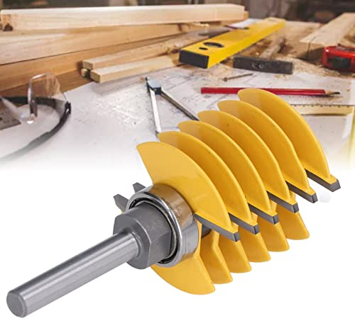 Bamjour Fingerledsöverfräs, överfräsbit 8 Mm Skaft 2 Tänder Fingerskarv Jig Justerbar 46 Mm Skärhuvud Skärverktyg för Träbearbetning