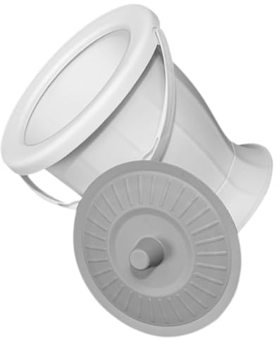 Vaso da Notte Plastica Riutilizzabile Coperchio Portatile, Adulti | Casa e Viaggio, Isolamento Odori, Facile da Trasportare e Spostare, Superficie Poco Macchiabile