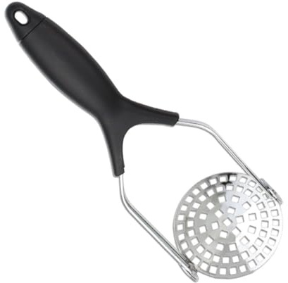JECOMPRIS Presse-purée Manuel en Acier Inoxydable Pliable – Ustensile Cuisine Portatif pour Écraser Pommes de Terre et Légumes – Outil de Pressage Ergonomique Pratique pour Purée Maison