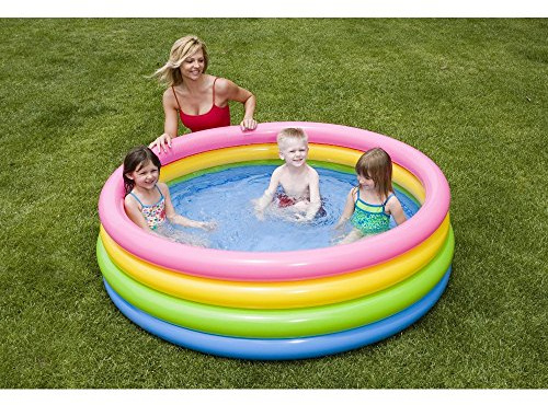 Intex 56441NP Piscina infantil 4-Anillo Piscina Puesta de sol Resplandor 168 x 46 cm 713 Litro
