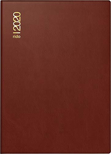 rido/idé 701818229 fickkalender teknik II (1 sida = 2 dagar, 100 x 140 mm, plast-fäste, kalendarium 2020)